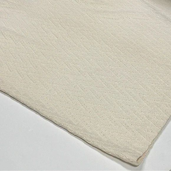 St. John Collection cream white knit pencil skirt elastic waist knee length NWT - Picture 8 of 9